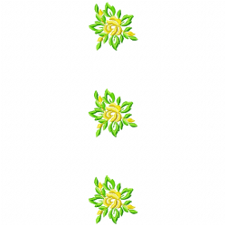 Flowers And Tree Embroidery Design 5